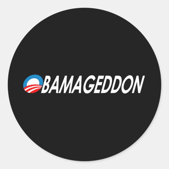 Sticker Rond Obamageddon 2 (Devant)