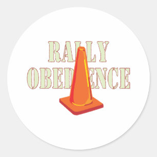 Sticker Rond Obéissance au rallye