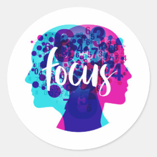 Sticker Rond Objectif créatif