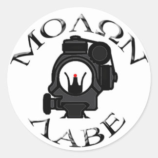 Sticker Rond observation des cotémoins/étiquette de molon