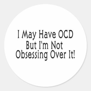 Sticker Rond Obsession de l'OCD