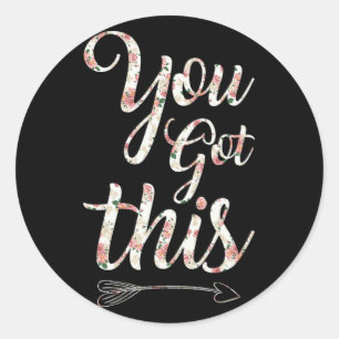 Sticker Rond Obtenez Ce Jour d'Essai Enseignant Cadeaux Enseign