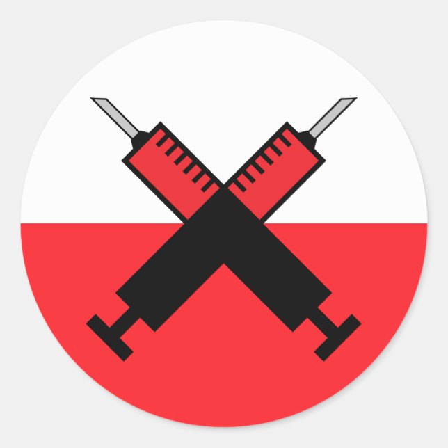 STICKER ROND OBTENEZ DES BÂTIMENTS VACCINÉS (Devant)