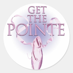 Sticker Rond Obtenez La Pointe (Danse)