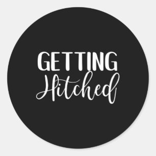 Sticker Rond Obtenir Épouse Et Pièce Fantastique Cadeau Mariage