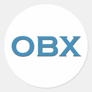 Sticker Rond OBX (Bancs extérieurs Caroline du Nord)