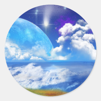 Sticker Rond Ocean Breeze