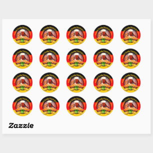 Sticker Rond Octoberfest Festival Personnaliser Nom Année