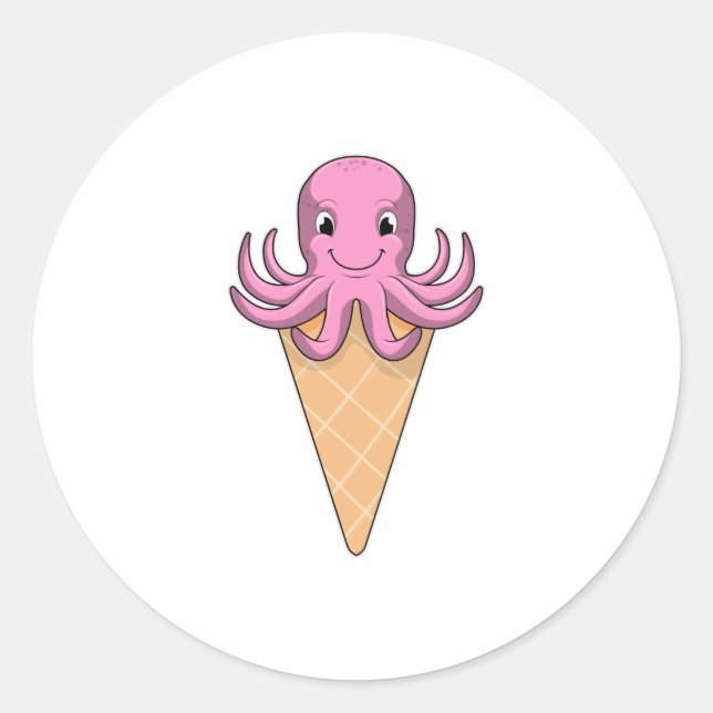 Sticker Rond Octopus (Devant)