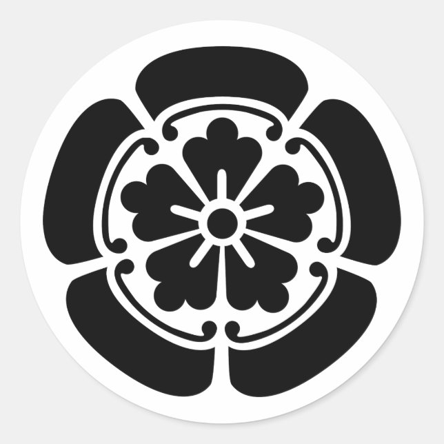 Sticker Rond Oda, Japon (Devant)