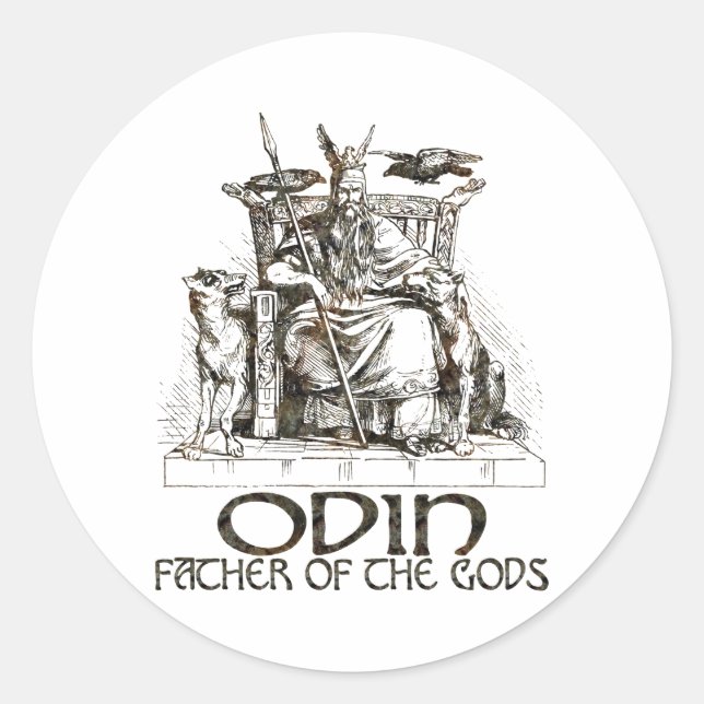 Sticker Rond Odin (Devant)