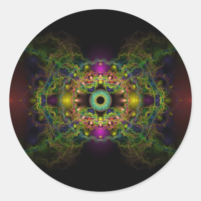 Sticker Rond OEil de Dieu - Vesica Piscis (Devant)