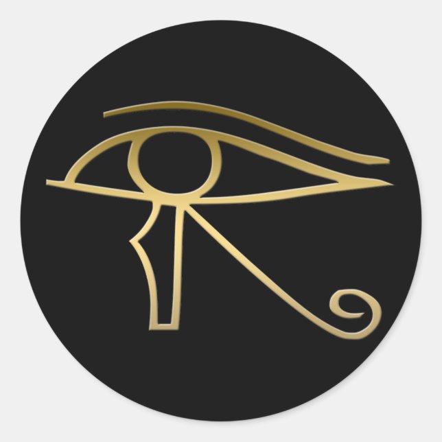 Sticker Rond OEil de Horus symbole égyptien (Devant)