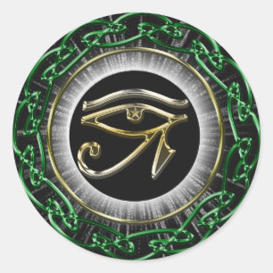 Sticker Rond Oeil De Ra