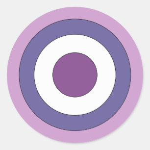 Sticker Rond Oeil de taureaux pourpres