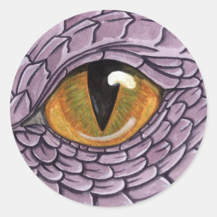 Sticker Rond OEil dragon