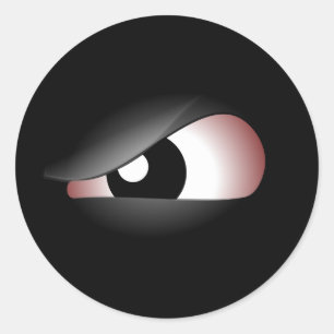 Sticker Rond Oeil mal 2
