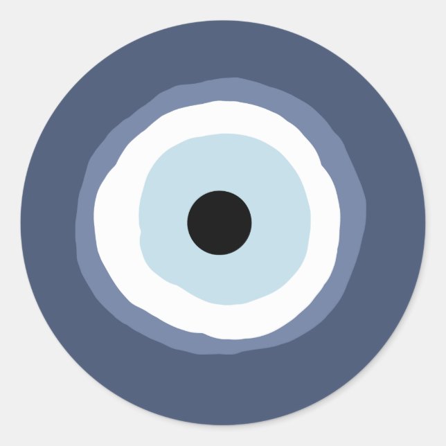 Sticker Rond Oeil malin (Devant)