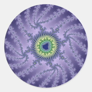 Sticker Rond Oeil torride - Fractal