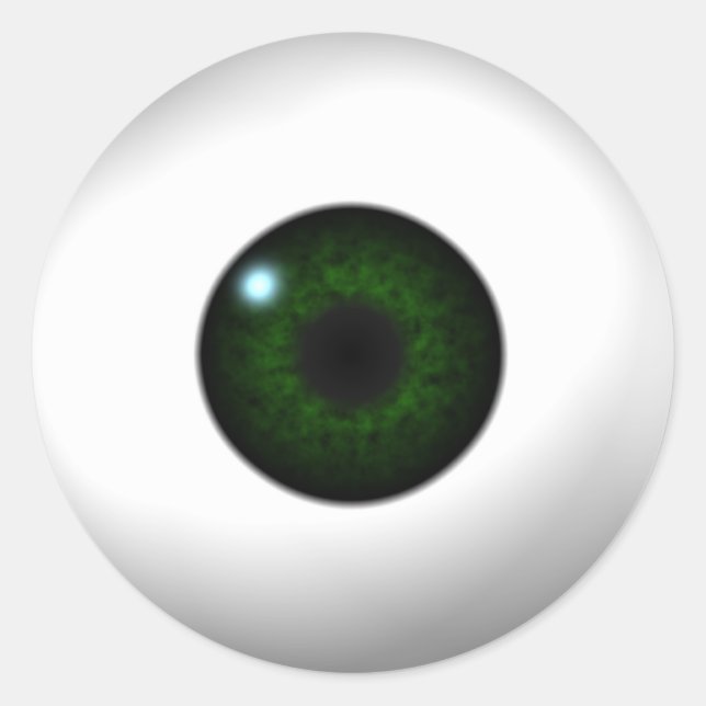 Sticker Rond oeil vert (Devant)