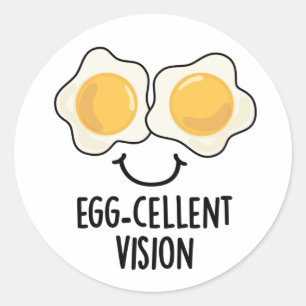 Sticker Rond Oeufs de la cellule Vision amusant jeu d'oeufs