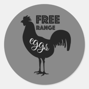 Sticker Rond OEufs Libres