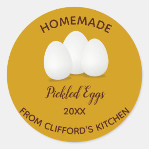 Sticker Rond OEufs Pickés Modifiables