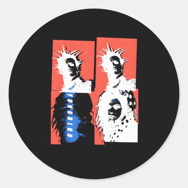 Sticker Rond Officiel Yungblud Deadhappy Black (Devant)