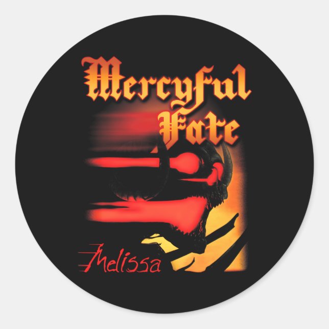 Sticker Rond Officielle Mercyful Fate Melissa (Devant)