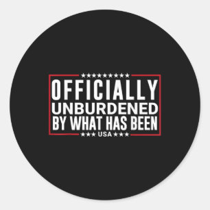 Sticker Rond Officiellement Inoccupé Par Ce Qui A Été Gagné Par