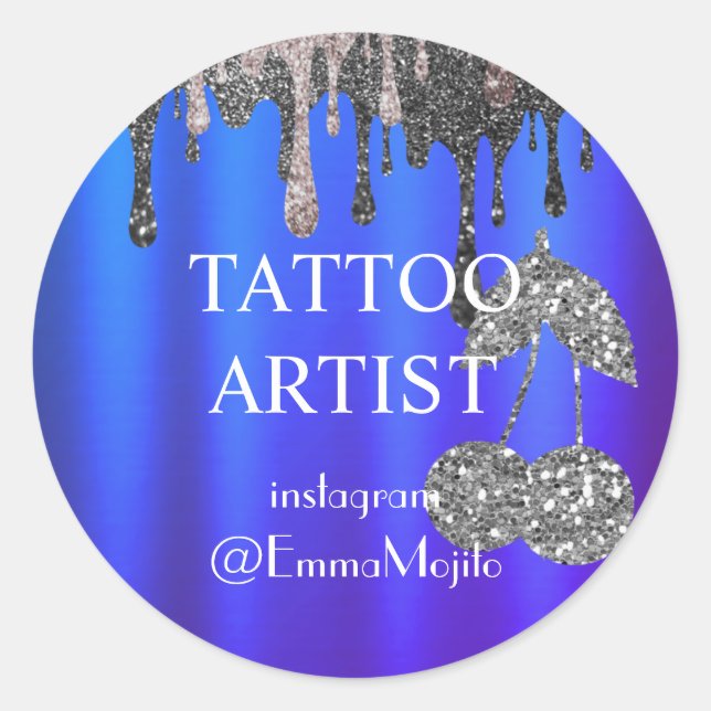 Sticker Rond Offre Artiste De Tatouage Offre Classic Round Clas (Devant)