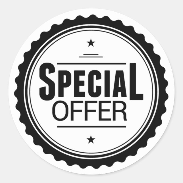 Sticker Rond Offre spéciale (Devant)