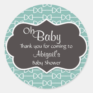 Sticker Rond Oh Baby Horse Bit Anglais Snaffle Baby shower