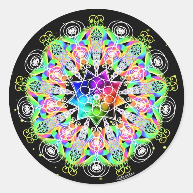 Sticker Rond Oh, les Possibilités ! (Devant)