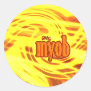 Sticker Rond Oh mon Dieu !
