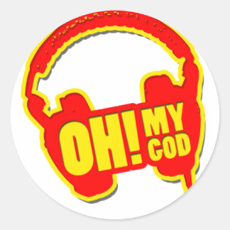 Sticker Rond oh mon dieu !