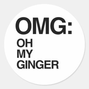 STICKER ROND OH MON GINGEMBRE