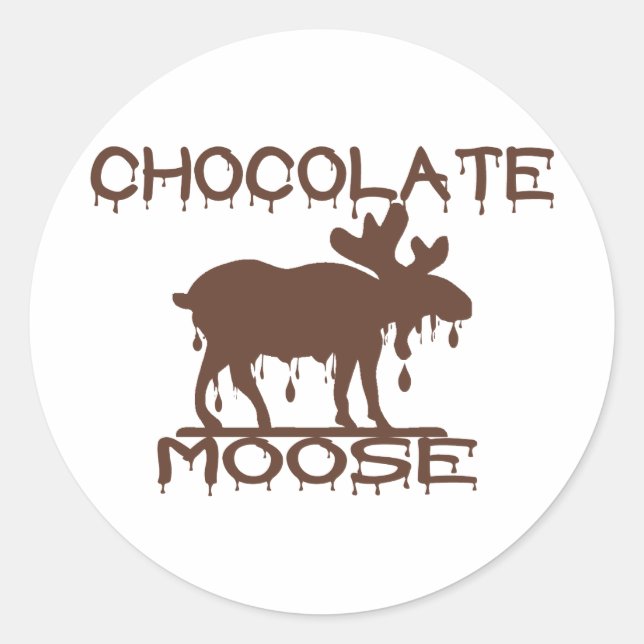 Sticker Rond Oie de chocolat (Devant)