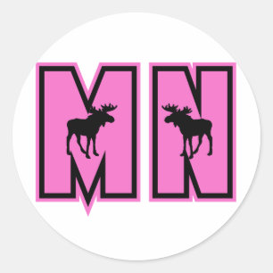 Sticker Rond Oie du Minnesota