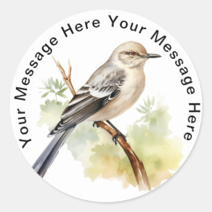 Sticker Rond Oiseau