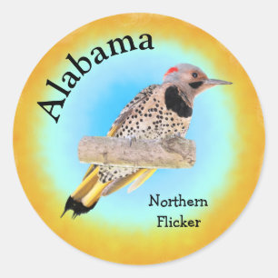 Sticker Rond Oiseau d'État de l'Alabama