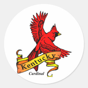 Sticker Rond Oiseau du Kentucky