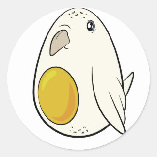 Sticker Rond Oiseau Eggie