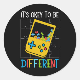 Sticker Rond Ok Pour Être Différent Contrôleur De Jeu Vidéo Aut