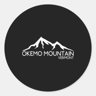 Sticker Rond Okemo Mountain Skiing Vermont