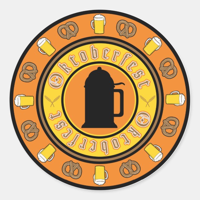 Sticker Rond Oktoberfest (Devant)