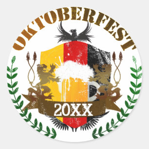 Sticker Rond Oktoberfest