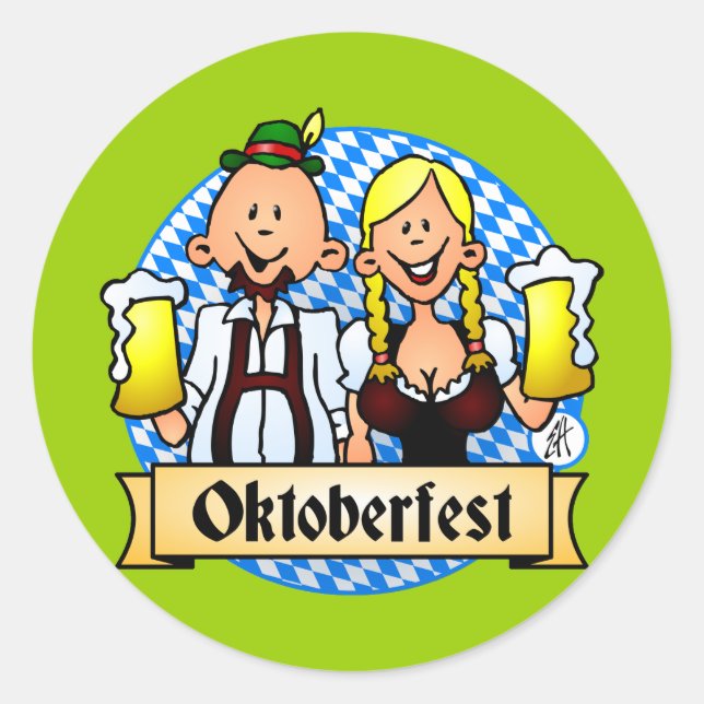 Sticker Rond Oktoberfest (Devant)