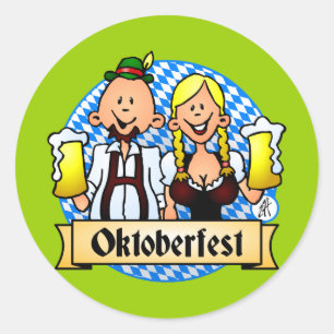 Sticker Rond Oktoberfest