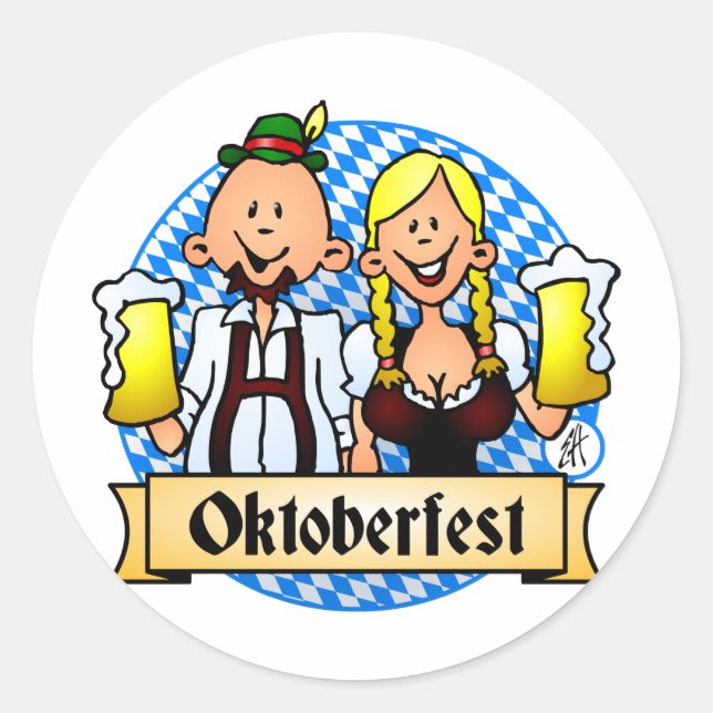 Sticker Rond Oktoberfest (Devant)